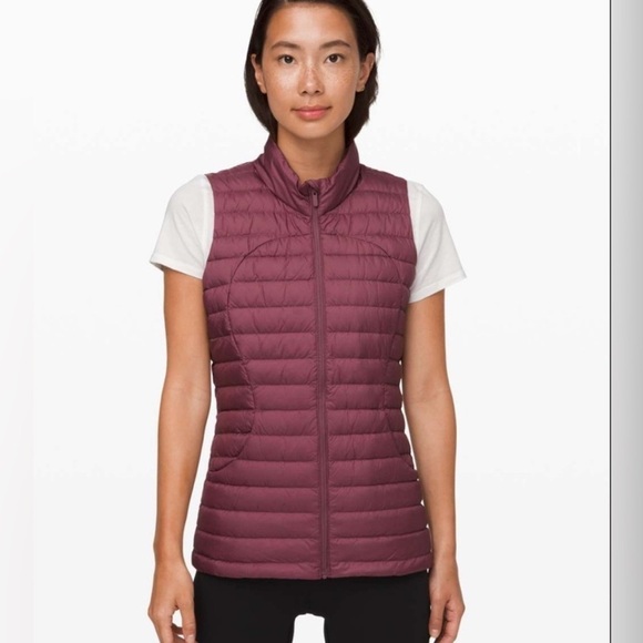 Lululemon Sz 4 Pack it Down Vest Plumful Purple Gray Goose Down Packable - Picture 2 of 10